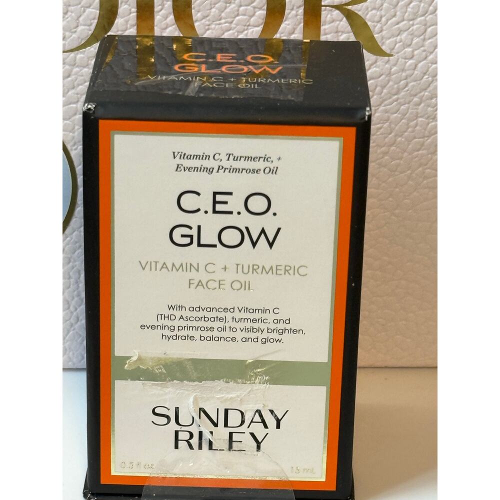 Sunday Riley C.E.O. Glow Vitamin C & Turmeric Face Oil 15 mL - NEW in Box